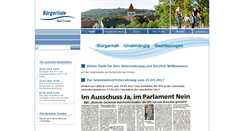 Desktop Screenshot of buergerliste-bad-emstal.de